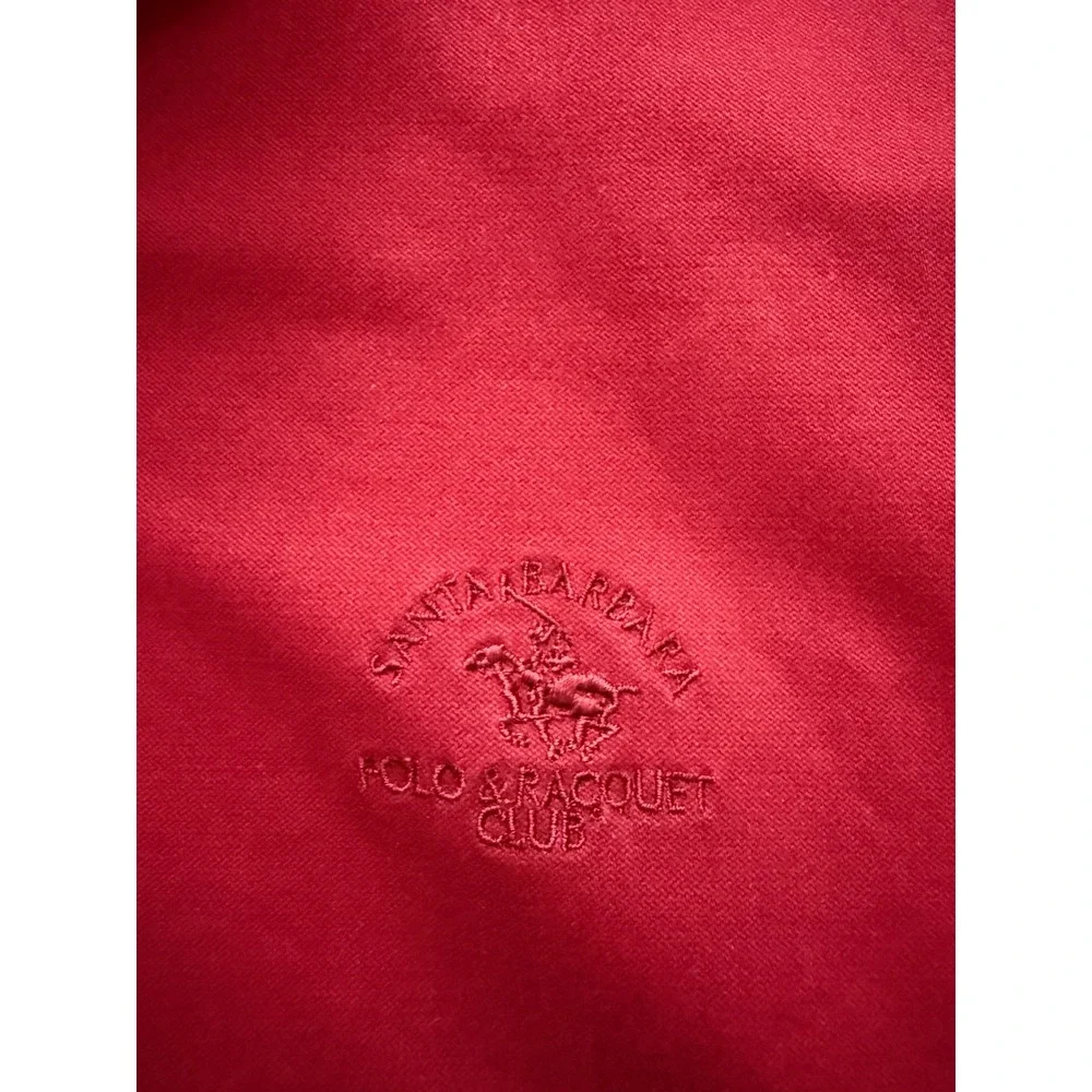 Santa Barbara Polo & Racquet Club Mens Red Harrington Jacket  Sz 175/92B